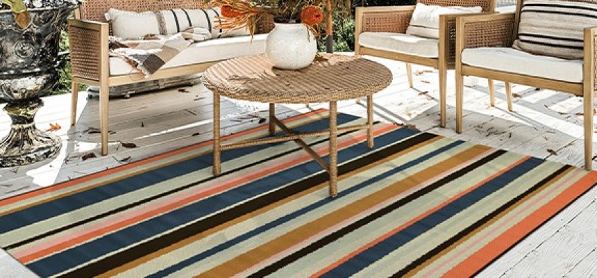 Alfombra Interior/Exterior Ombre Chenille 001/070 Multicolor
